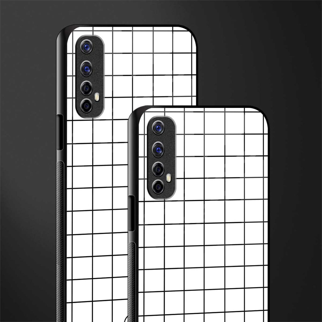 classic grid light edition glass case for realme narzo 20 pro image-2