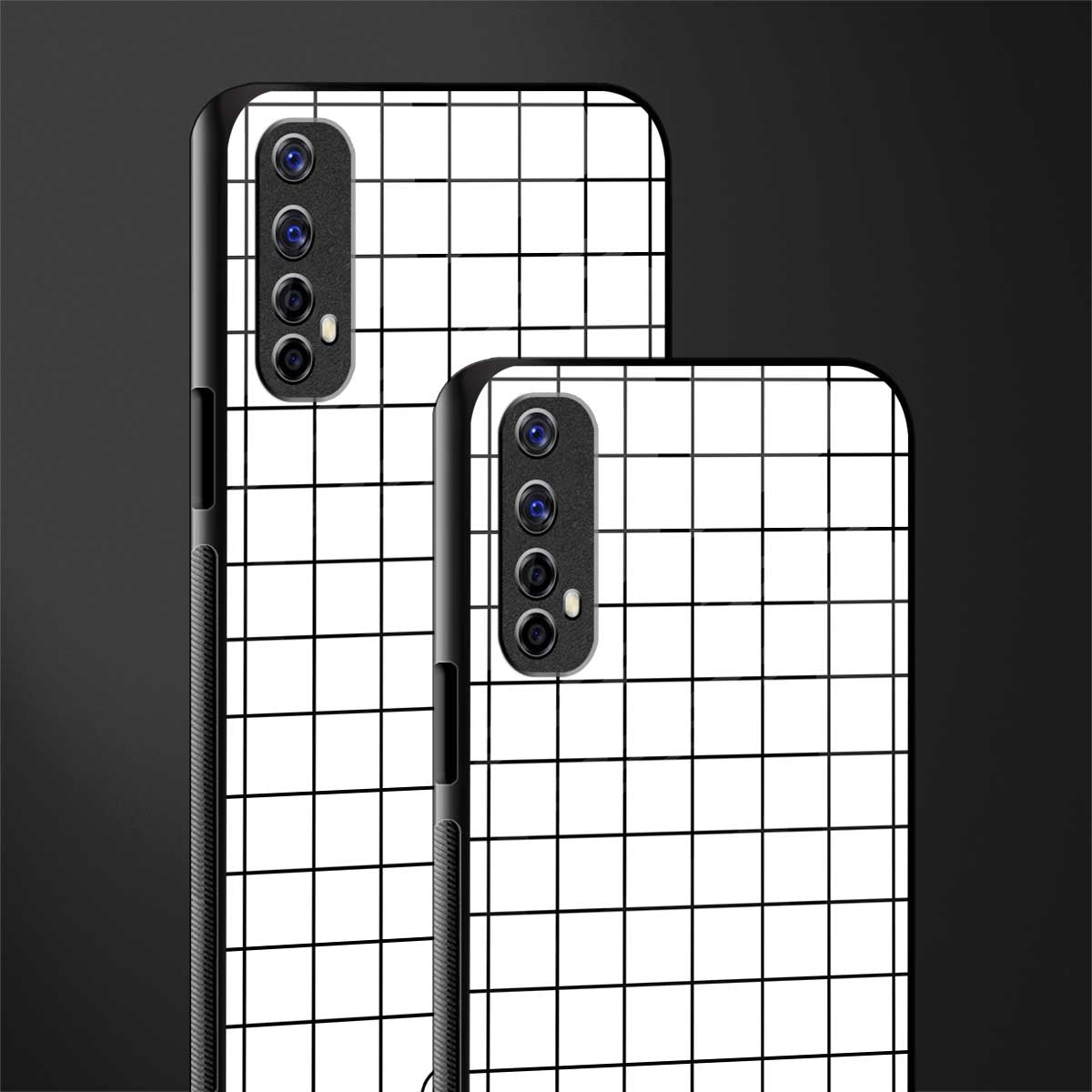 classic grid light edition glass case for realme 7 image-2