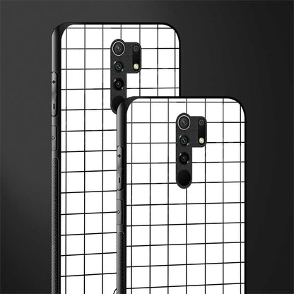classic grid light edition glass case for redmi 9 prime image-2