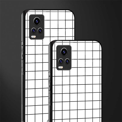 classic grid light edition glass case for vivo v20 image-2