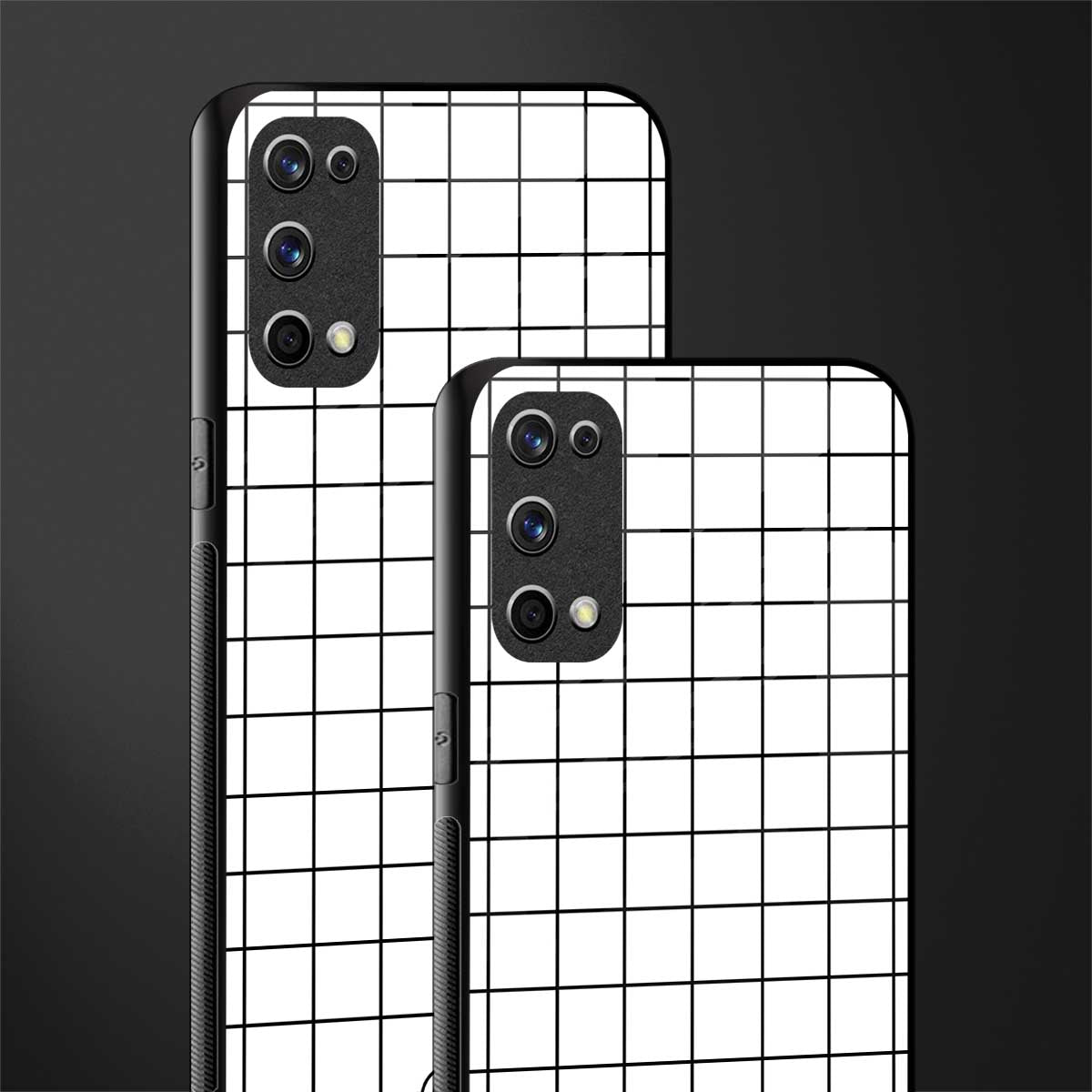 classic grid light edition glass case for realme x7 pro image-2