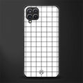 classic grid light edition glass case for samsung galaxy a12 image