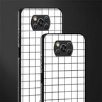 classic grid light edition glass case for poco x3 image-2