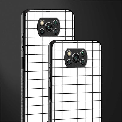 classic grid light edition glass case for poco x3 pro image-2
