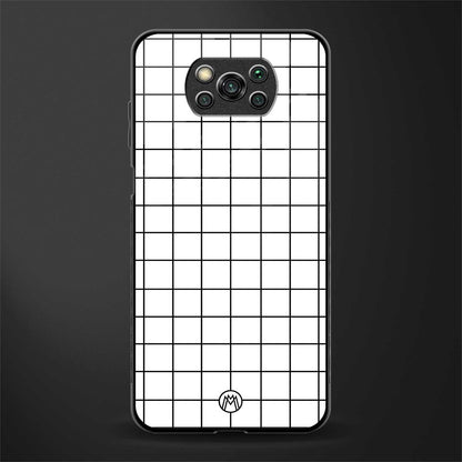 classic grid light edition glass case for poco x3 image