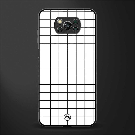 classic grid light edition glass case for poco x3 image
