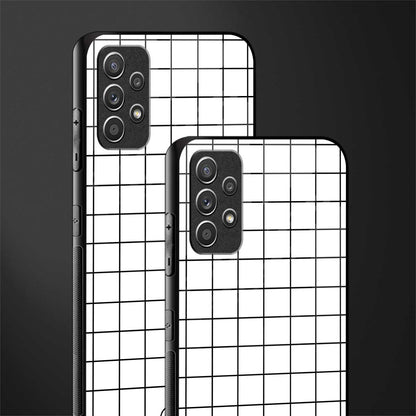 classic grid light edition glass case for samsung galaxy a32 4g image-2