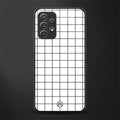 classic grid light edition glass case for samsung galaxy a32 4g image