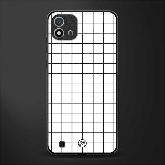 classic grid light edition glass case for realme c20 image
