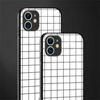 classic grid light edition glass case for iphone 12 mini image-2
