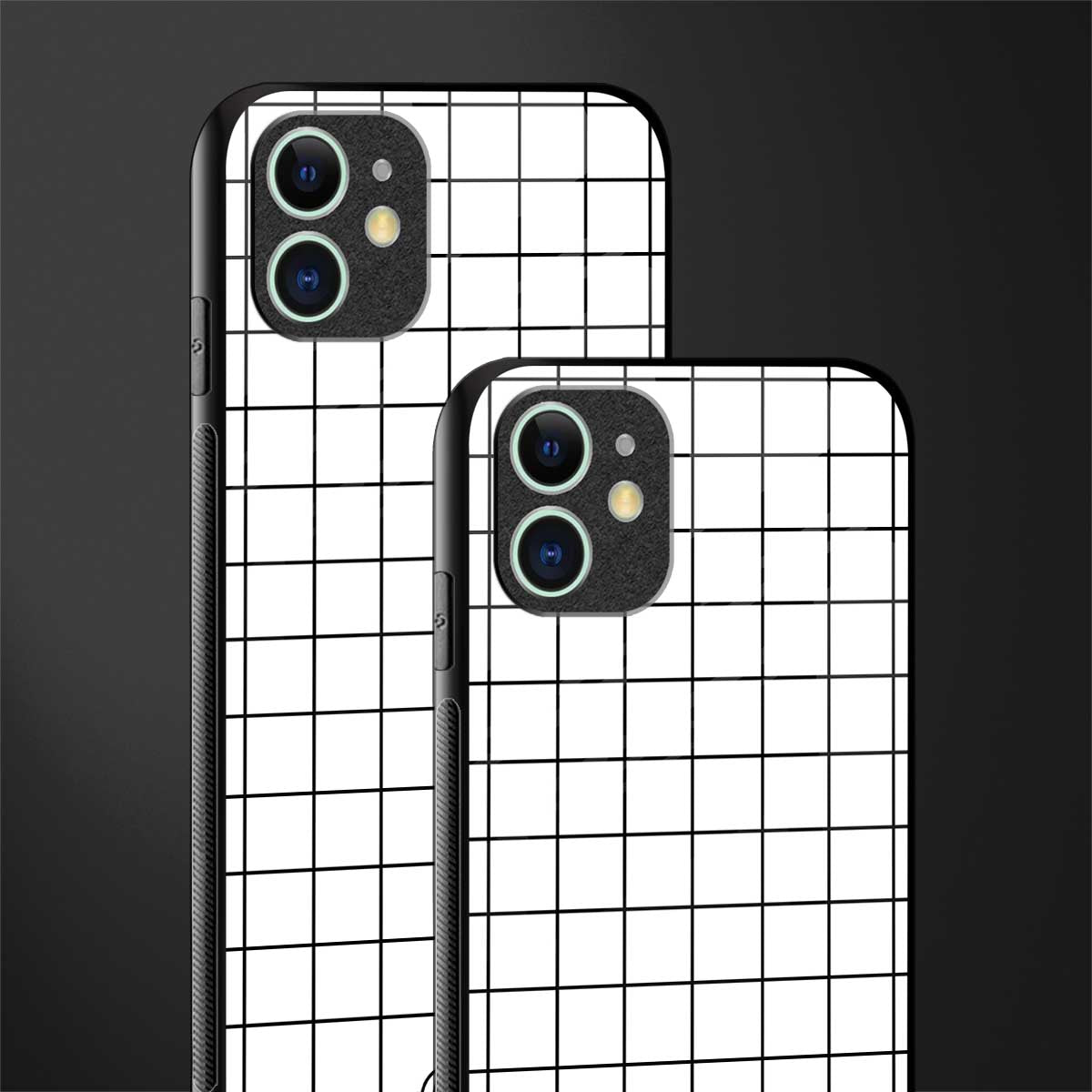 classic grid light edition glass case for iphone 12 image-2