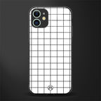 classic grid light edition glass case for iphone 11 image