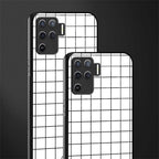 classic grid light edition glass case for oppo f19 pro image-2