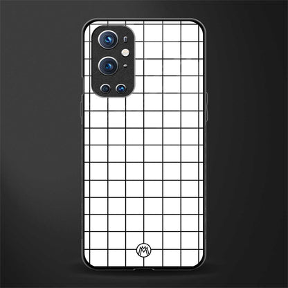 classic grid light edition glass case for oneplus 9 pro image