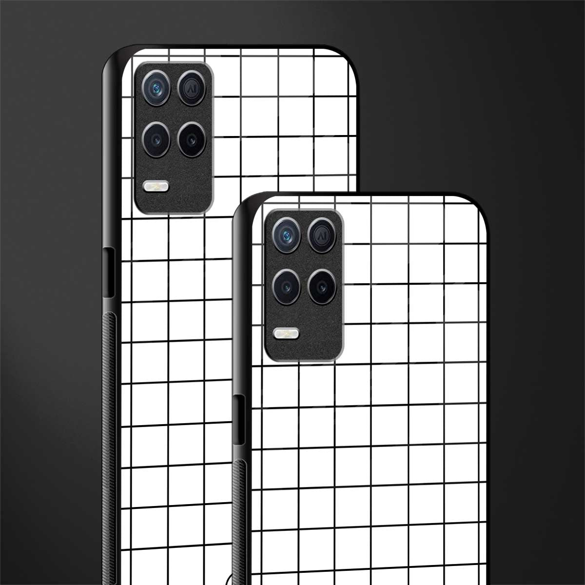 classic grid light edition glass case for realme 8 5g image-2