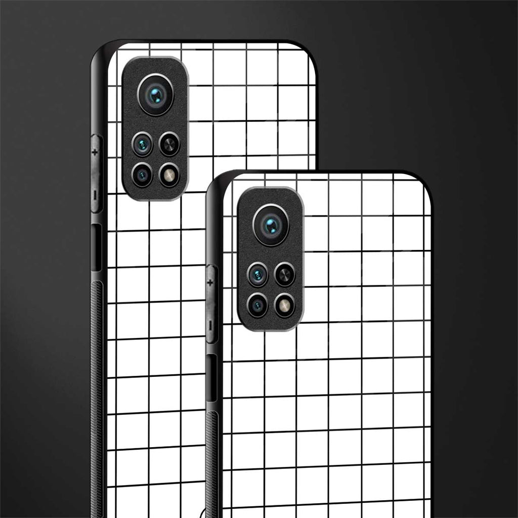 classic grid light edition glass case for mi 10t 5g image-2