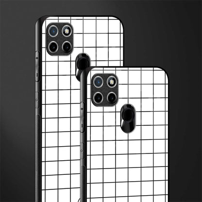 classic grid light edition glass case for realme c21 image-2