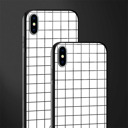 classic grid light edition glass case for iphone xs max image-2