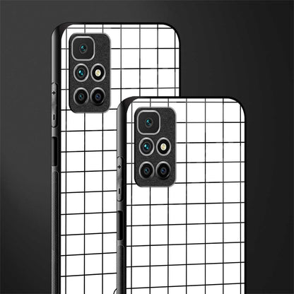classic grid light edition glass case for redmi 10 prime image-2