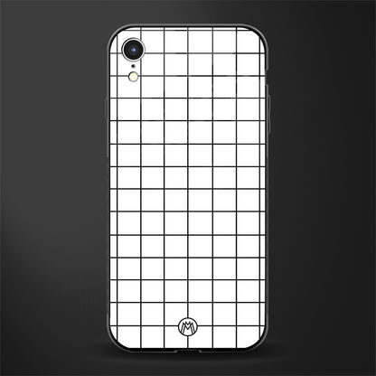 classic grid light edition glass case for iphone xr image