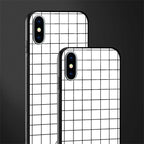 classic grid light edition glass case for iphone xs image-2