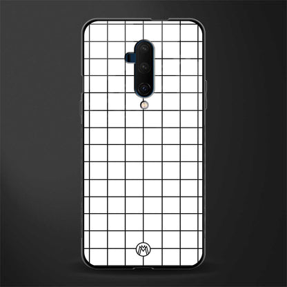 classic grid light edition glass case for oneplus 7t pro image