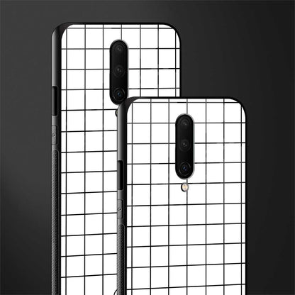 classic grid light edition glass case for oneplus 7 pro image-2