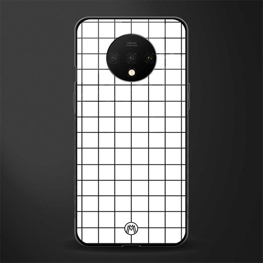 classic grid light edition glass case for oneplus 7t image