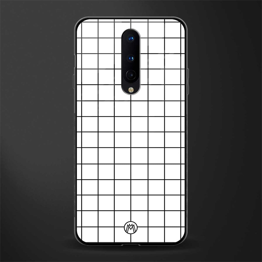 classic grid light edition glass case for oneplus 8 image