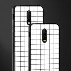 classic grid light edition glass case for oneplus 6t image-2