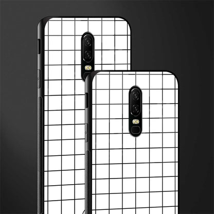 classic grid light edition glass case for oneplus 6 image-2