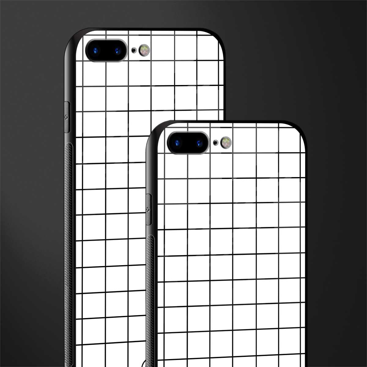 classic grid light edition glass case for iphone 7 plus image-2
