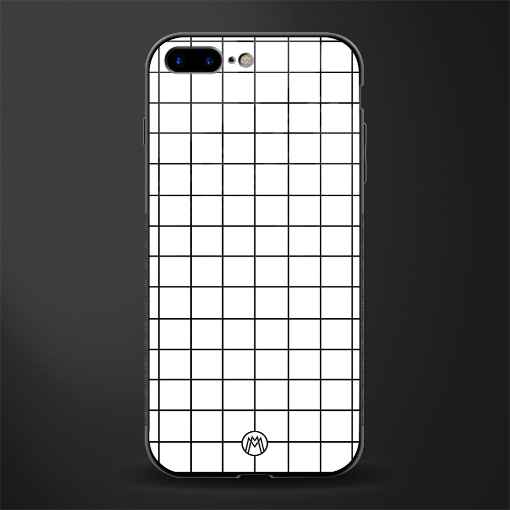 classic grid light edition glass case for iphone 7 plus image