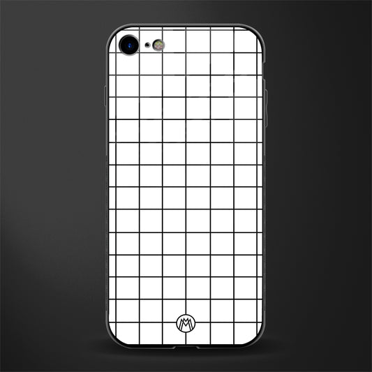 classic grid light edition glass case for iphone 7 image