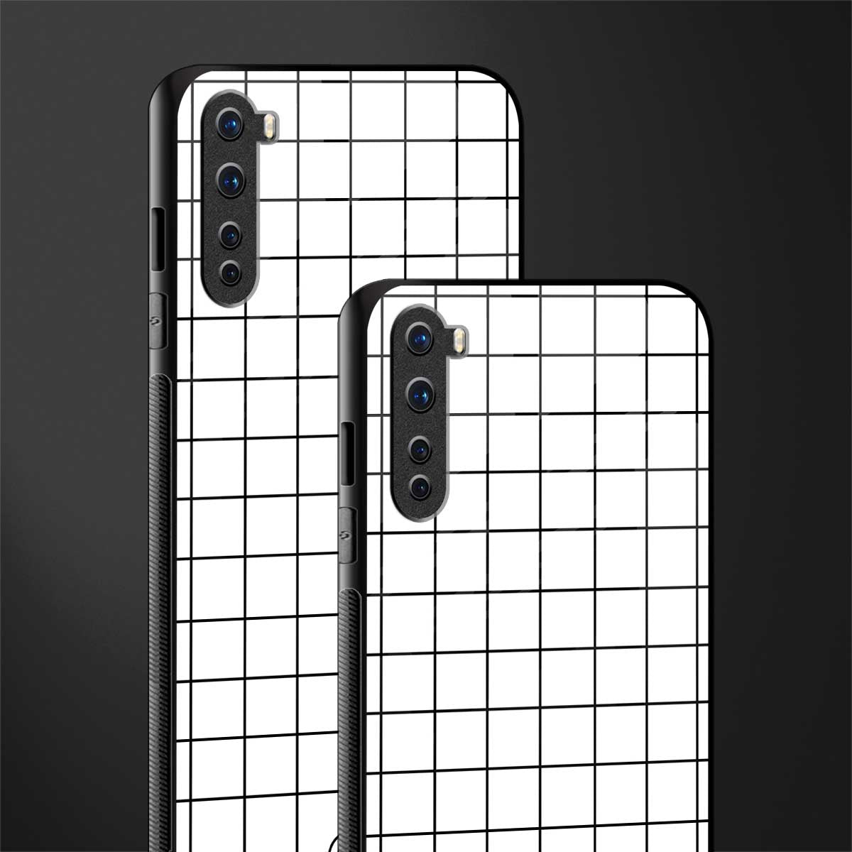 classic grid light edition glass case for oneplus nord ac2001 image-2