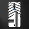 classic white black patten glass case for poco x2 image