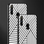 classic white black patten glass case for realme narzo 10a image-2