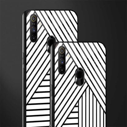 classic white black patten glass case for realme narzo 20a image-2
