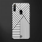 classic white black patten glass case for realme narzo 10a image
