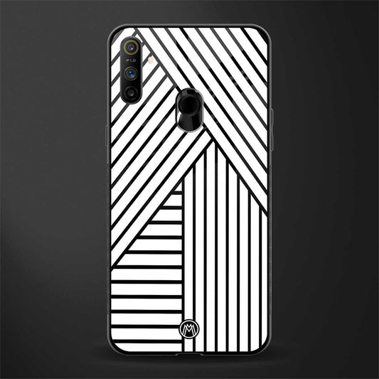 classic white black patten glass case for realme narzo 20a image
