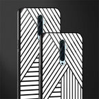 classic white black patten glass case for oppo reno 2f image-2