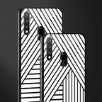 classic white black patten glass case for vivo u20 image-2