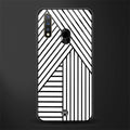 classic white black patten glass case for vivo y19 image