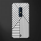 classic white black patten glass case for vivo v17 pro image