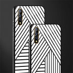classic white black patten glass case for vivo s1 image-2