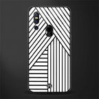 classic white black patten glass case for vivo v15 image