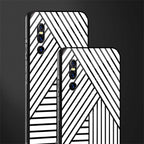 classic white black patten glass case for vivo v15 pro image-2