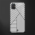 classic white black patten glass case for samsung galaxy a51 image