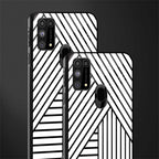 classic white black patten glass case for samsung galaxy m31 image-2