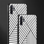classic white black patten glass case for samsung galaxy note 10 plus image-2